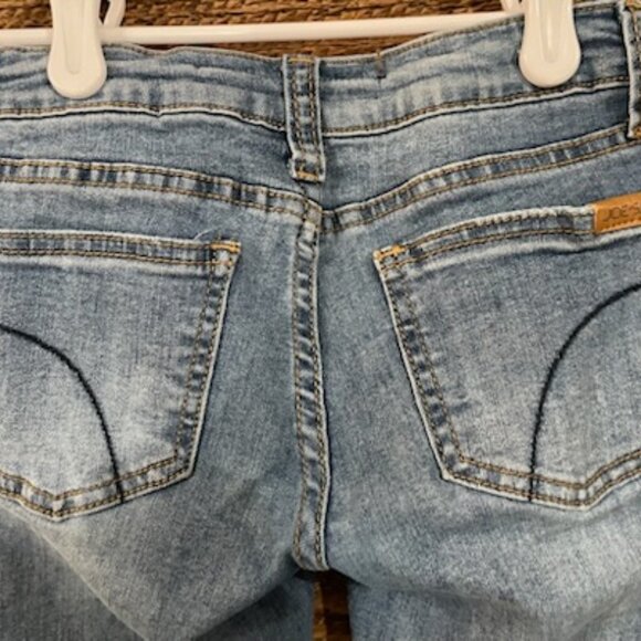 Joe's Jeans Girl's Una Rhinestone Distressed Denim Jeans, Size 7 - Picture 4 of 5